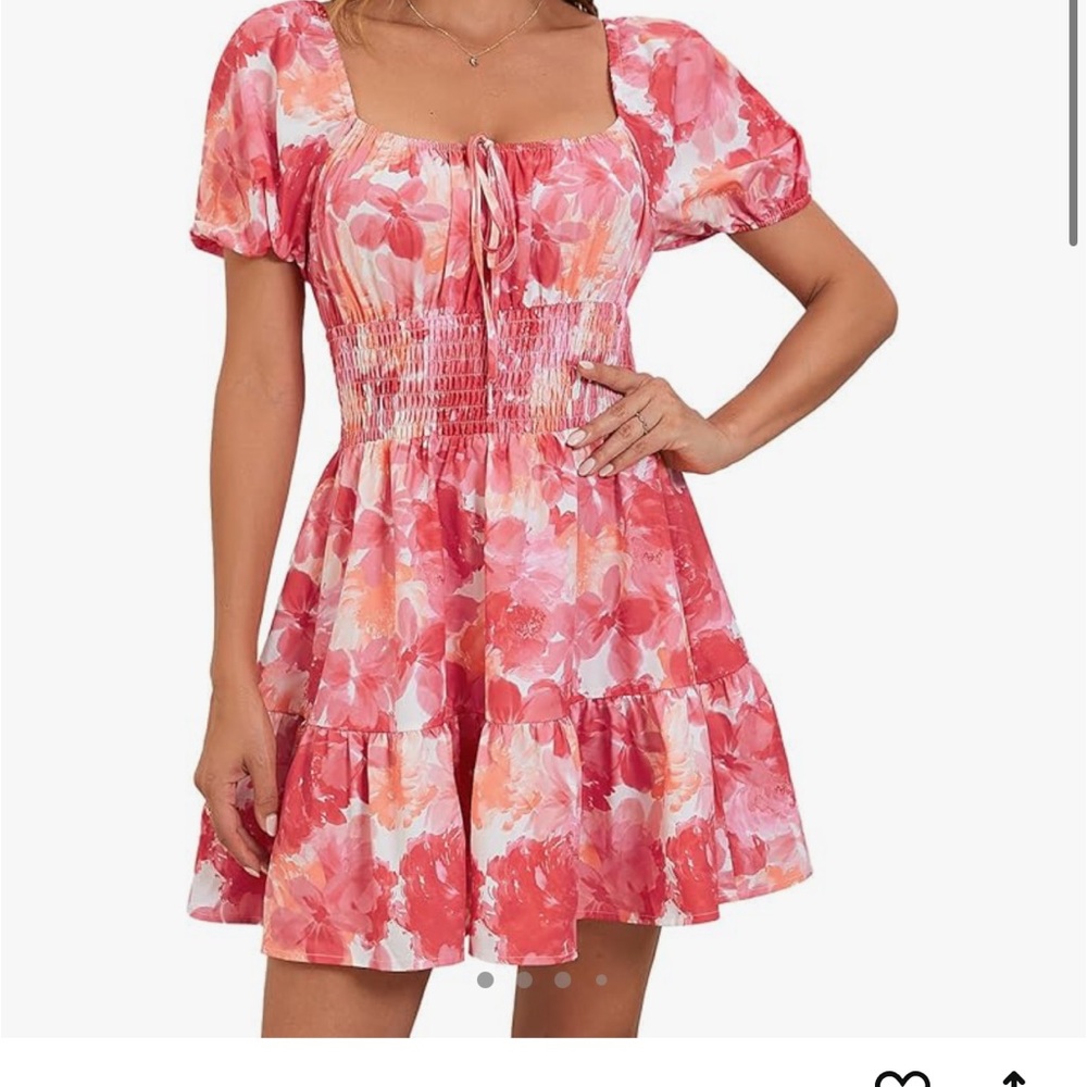 Pink and Orange Sun Dress